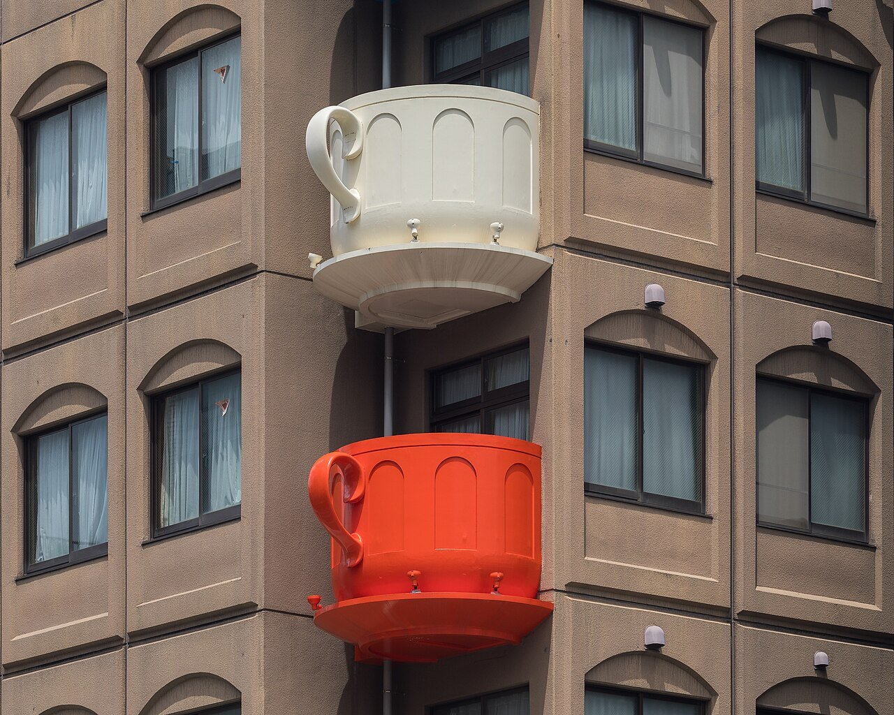 Cream20and20red20coffee20cup-shaped20balconies2C20Niimi20Tableware2C20Kappabashi20Dougu20Street2C20Tokyo2C20Japan.jpg Single-Serve Drip Coffee Pack - Image 1